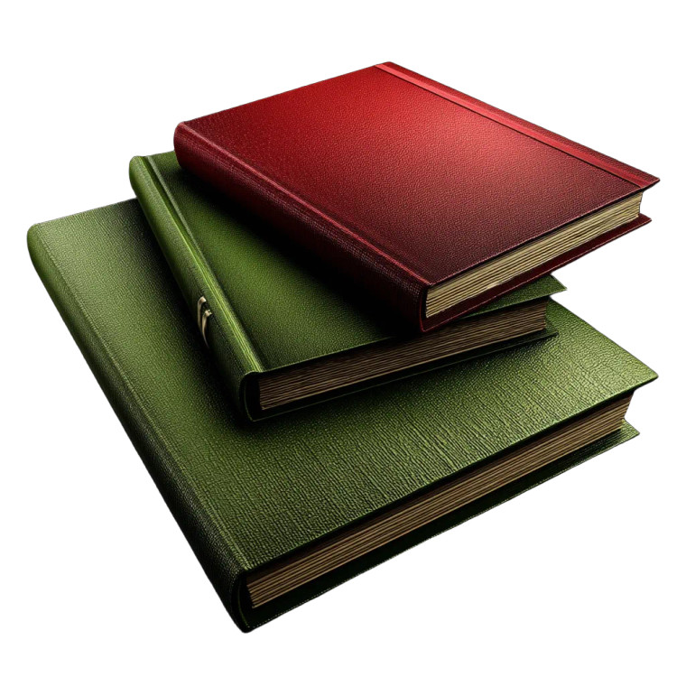 Colorful Stacked Books Vinyl Car Decal Sticker – Waterproof & UV-Resistant 8"