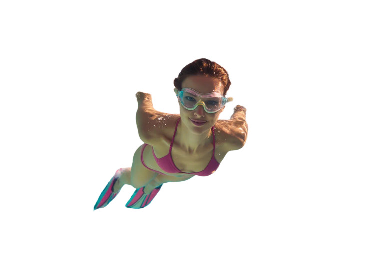 Swimming In Pool Vinyl Car Decal Sticker – Waterproof & UV-Resistant 8"