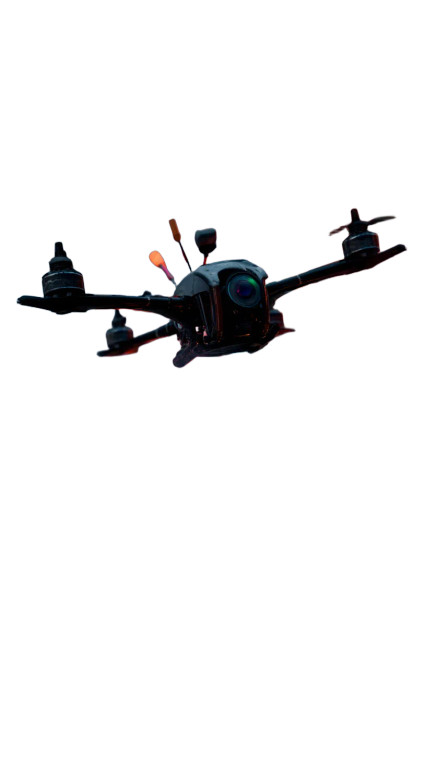 Cyberpunk Racing Drone Vinyl Car Decal Sticker – Waterproof & UV-Resistant 8"
