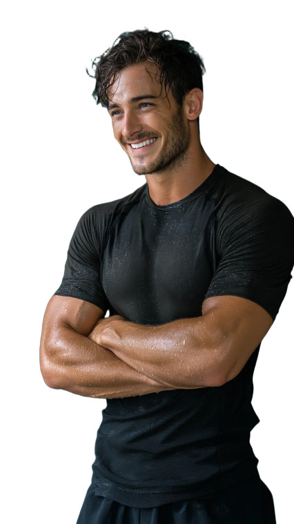 Muscular Male Model V4 Vinyl Car Decal Sticker – Waterproof & UV-Resistant 8"