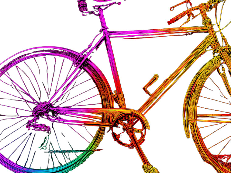 Rainbow To Darkness Bike Vinyl Car Decal Sticker – Waterproof & UV-Resistant 8"