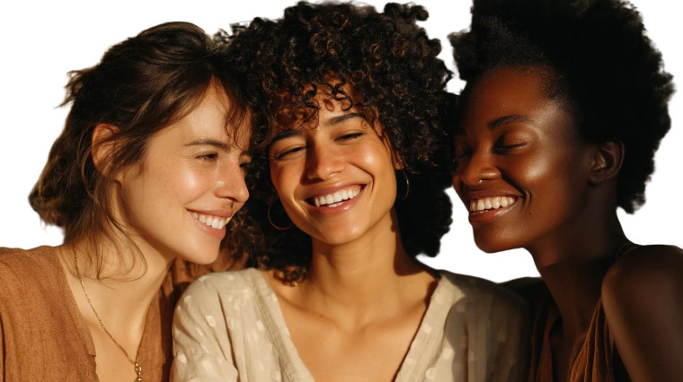 Diverse Women Chatting Vinyl Car Decal Sticker – Waterproof & UV-Resistant 8"