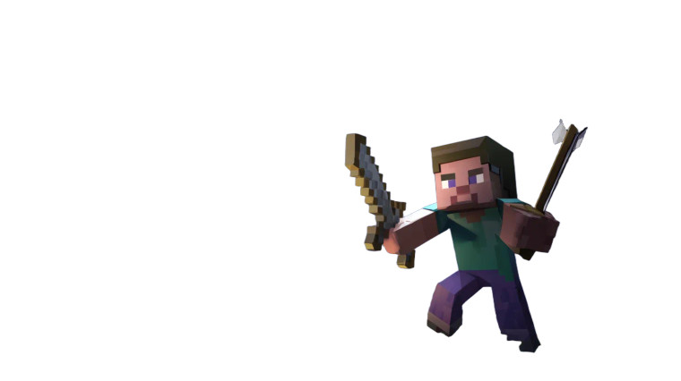 Minecraft Battle Scene Vinyl Car Decal Sticker – Waterproof & UV-Resistant 8"