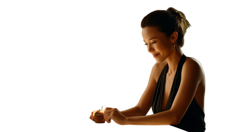 Elegant Woman Dining V2 Vinyl Car Decal Sticker – Waterproof & UV-Resistant 8"