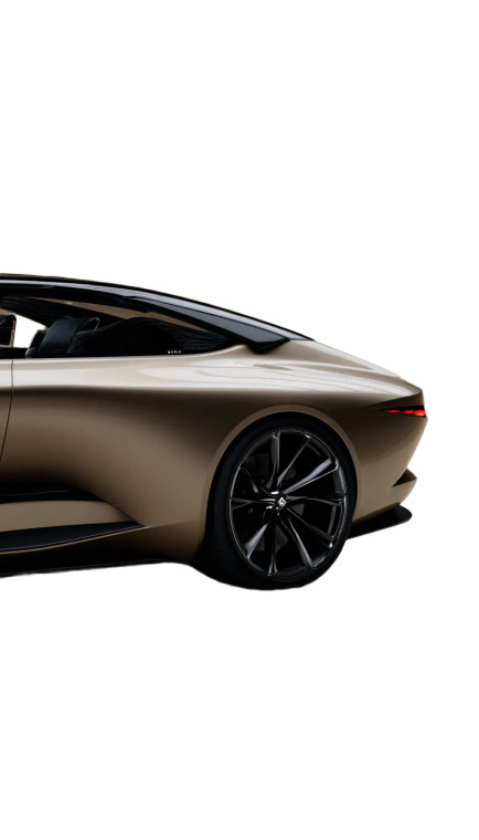 Futuristic Concept Car V3 Vinyl Car Decal Sticker – Waterproof & UV-Resistant 8"