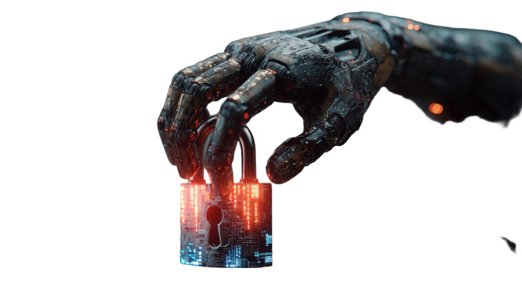 Cybernetic Sentinel Hand Vinyl Car Decal Sticker – Waterproof & UV-Resistant 8"