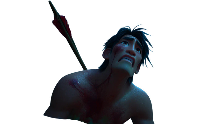 Arrow-Struck Man Vinyl Car Decal Sticker – Waterproof & UV-Resistant 8"