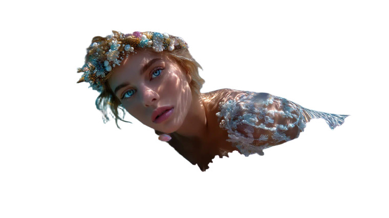 Beautiful Mermaid V5 Vinyl Car Decal Sticker – Waterproof & UV-Resistant 8"