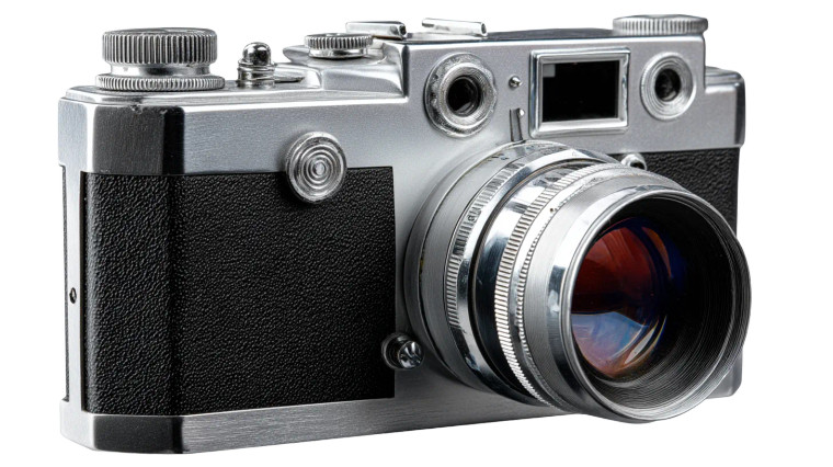 Retro Camera Vinyl Car Decal Sticker – Waterproof & UV-Resistant 8"