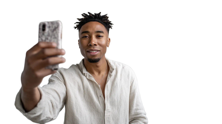 Mirror Selfie V2 Vinyl Car Decal Sticker – Waterproof & UV-Resistant 8"