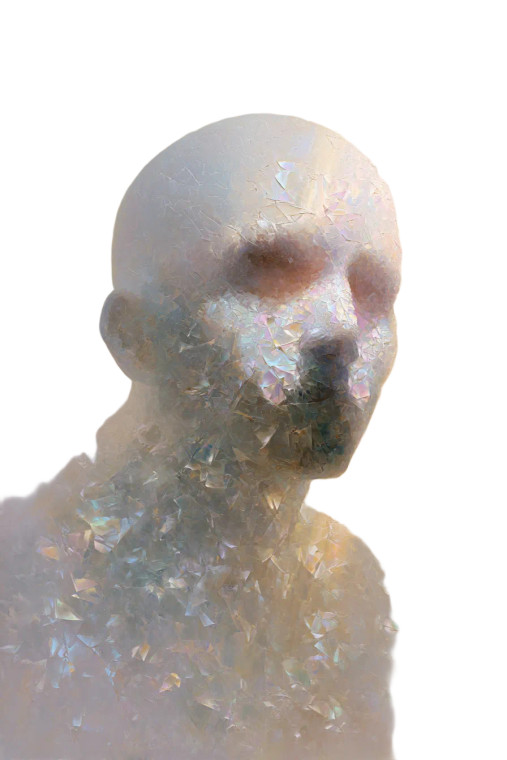 Ethereal Ghostly Figure Vinyl Car Decal Sticker – Waterproof & UV-Resistant 8"