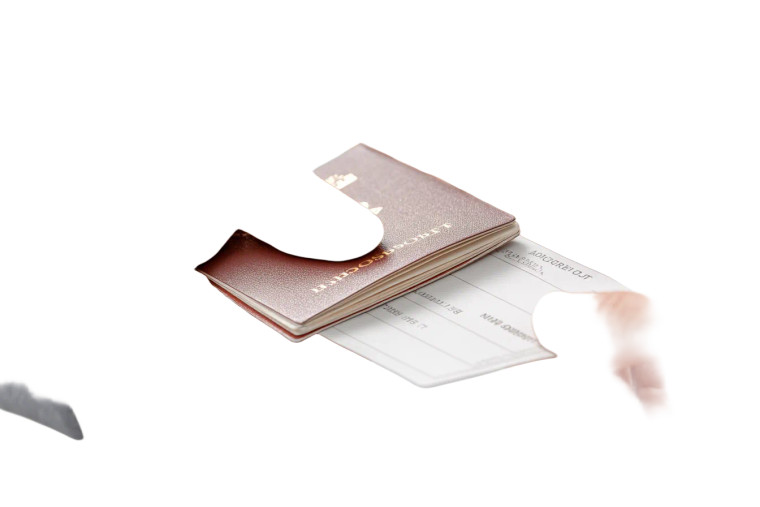 Passport Handover Vinyl Car Decal Sticker – Waterproof & UV-Resistant 8"