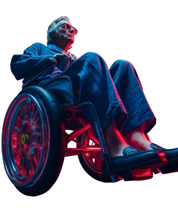 Heroic Elderly Man Vinyl Car Decal Sticker – Waterproof & UV-Resistant 8"