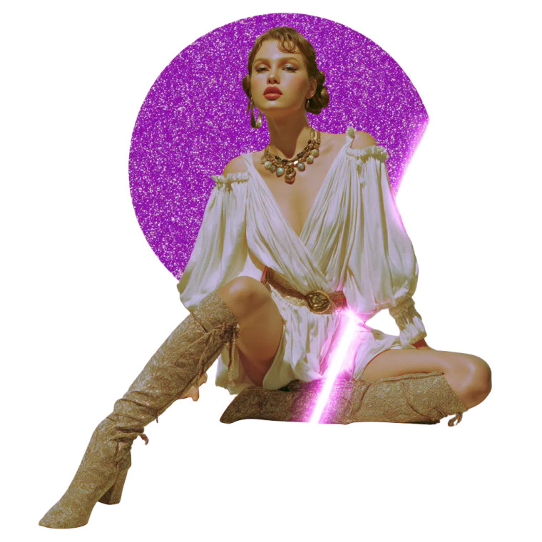 Purple Saber Jedi Vinyl Car Decal Sticker – Waterproof & UV-Resistant 8"