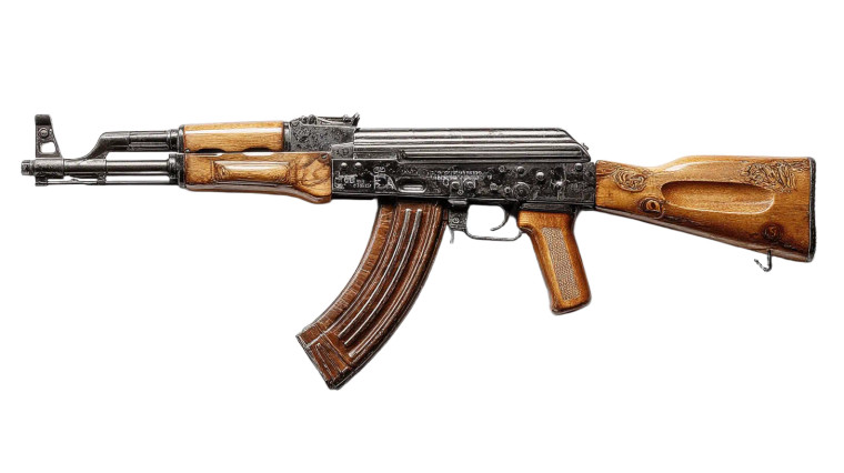 Ak47 Rifle Vinyl Car Decal Sticker – Waterproof & UV-Resistant 8"