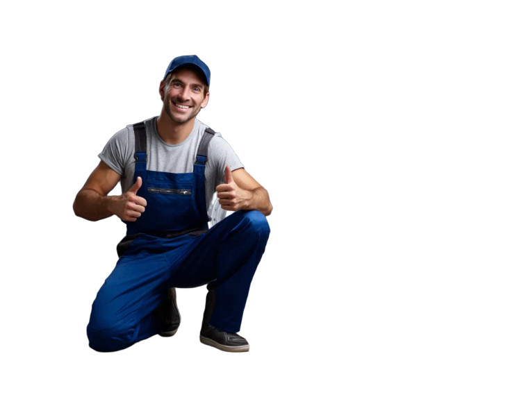 Smiling Repair Technician Vinyl Car Decal Sticker – Waterproof & UV-Resistant 8"