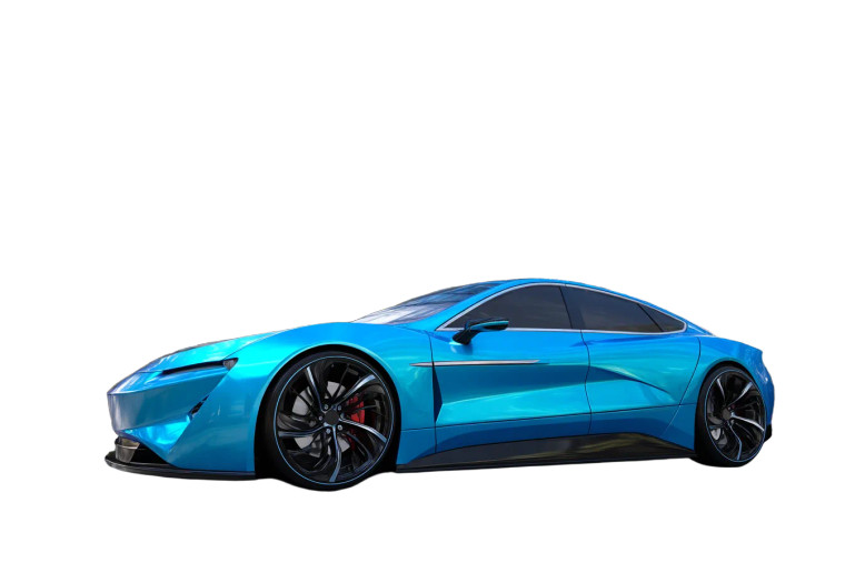 Electric Sports Car Vinyl Car Decal Sticker – Waterproof & UV-Resistant 8"