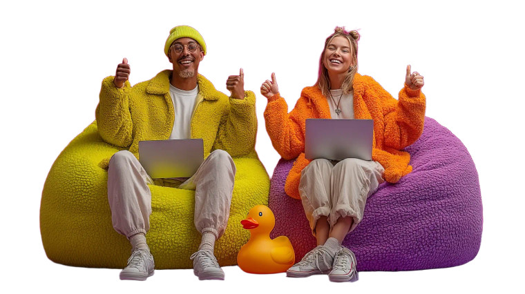 Dynamic Tech Duo Vinyl Car Decal Sticker – Waterproof & UV-Resistant 8"