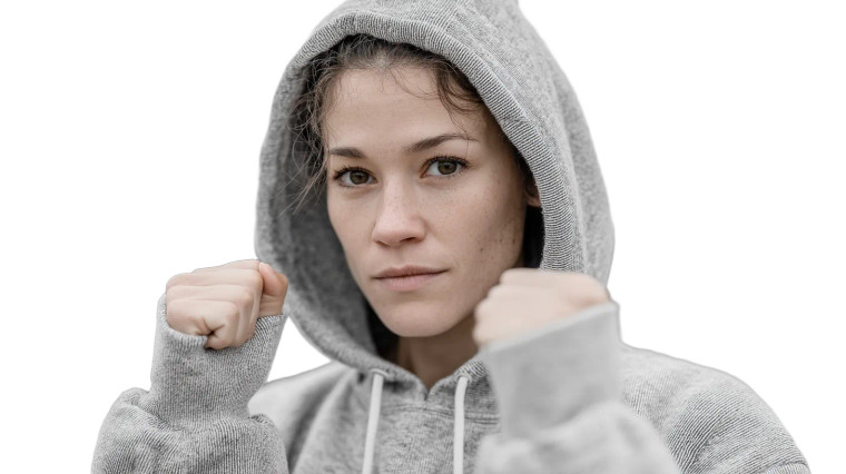 Female Boxer Training Vinyl Car Decal Sticker – Waterproof & UV-Resistant 8"