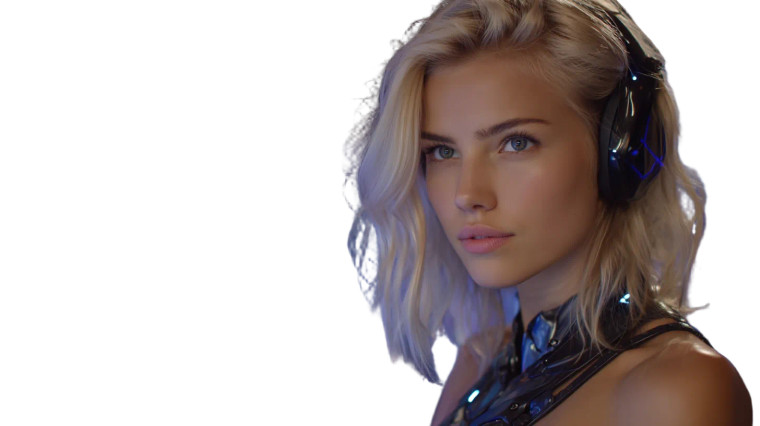 Futuristic Scientist Working Vinyl Car Decal Sticker – Waterproof & UV-Resistant 8"