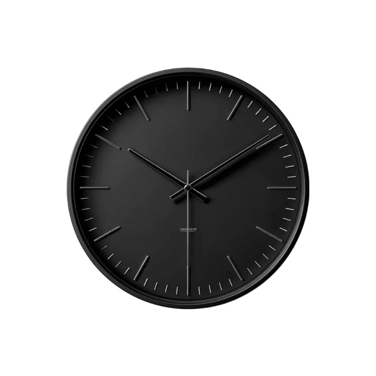 Minimalist Black Clock Vinyl Car Decal Sticker – Waterproof & UV-Resistant 8"