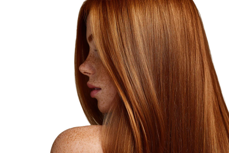 Copper-Haired Model Vinyl Car Decal Sticker – Waterproof & UV-Resistant 8"