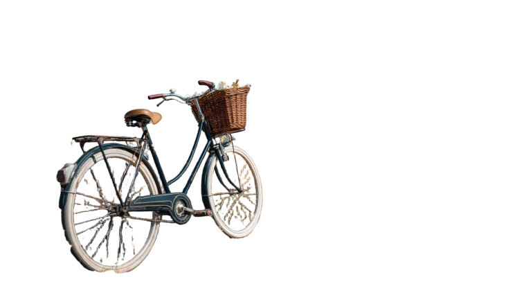 Vintage Bicycle Vinyl Car Decal Sticker – Waterproof & UV-Resistant 8"