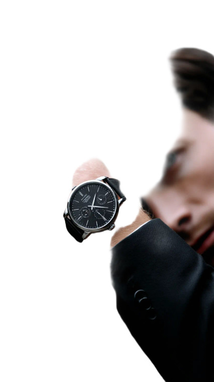 Sleek Wristwatch Close-Up Vinyl Car Decal Sticker – Waterproof & UV-Resistant 8"