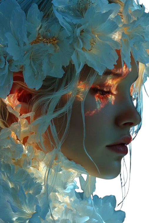 Rainbow-Eyed Beauty V2 Vinyl Car Decal Sticker – Waterproof & UV-Resistant 8"