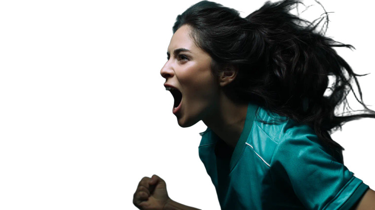 Celebrating Soccer Player V7 Vinyl Car Decal Sticker – Waterproof & UV-Resistant 8"