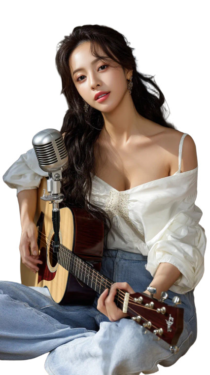 K-Pop Idol Singing V2 Vinyl Car Decal Sticker – Waterproof & UV-Resistant 8"