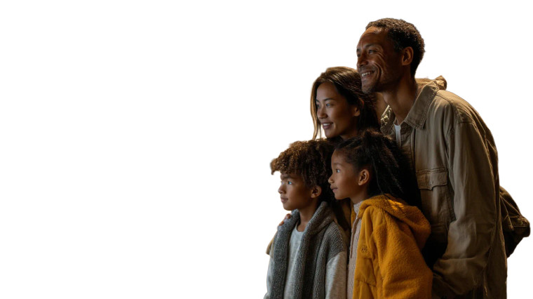 Happy Family Outing V4 Vinyl Car Decal Sticker – Waterproof & UV-Resistant 8"