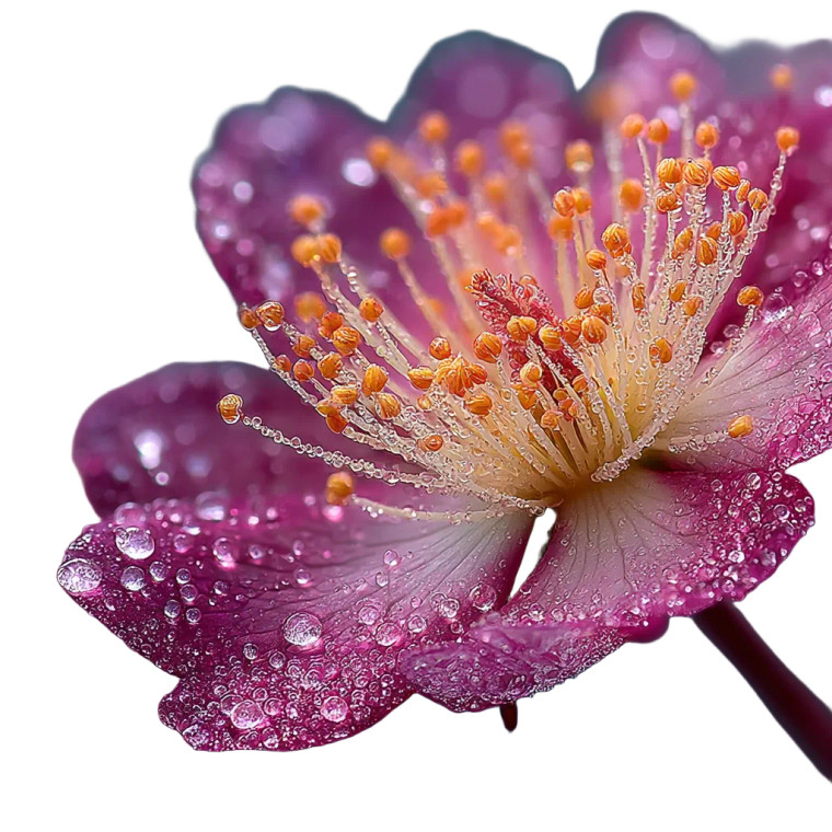 Dewy Rose Macro Vinyl Car Decal Sticker – Waterproof & UV-Resistant 8"