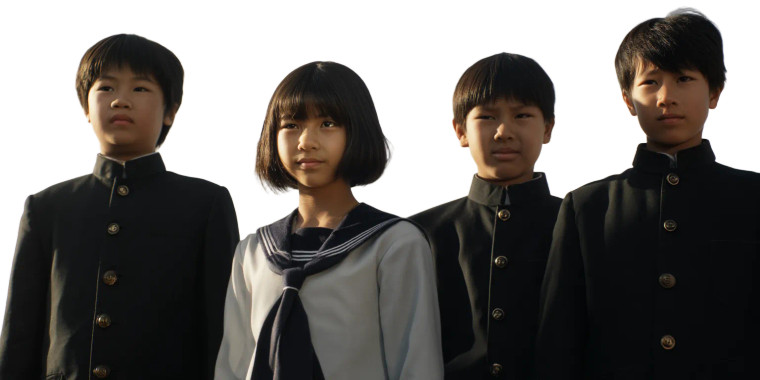 Japanese School Students Vinyl Car Decal Sticker – Waterproof & UV-Resistant 8"