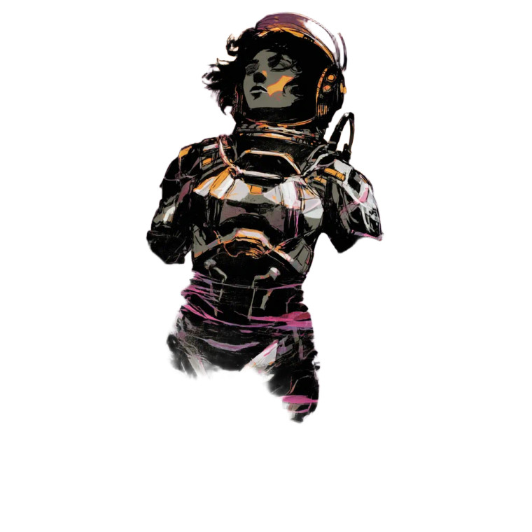 Floating Astronaut V24 Vinyl Car Decal Sticker – Waterproof & UV-Resistant 8"