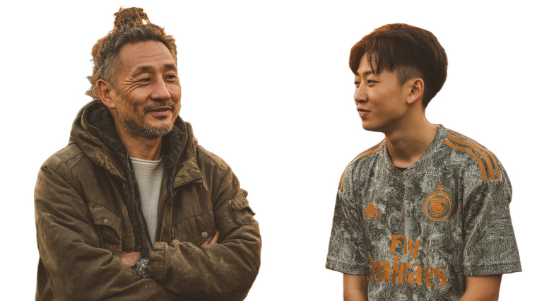 Soccer Coach And Boy Vinyl Car Decal Sticker – Waterproof & UV-Resistant 8"