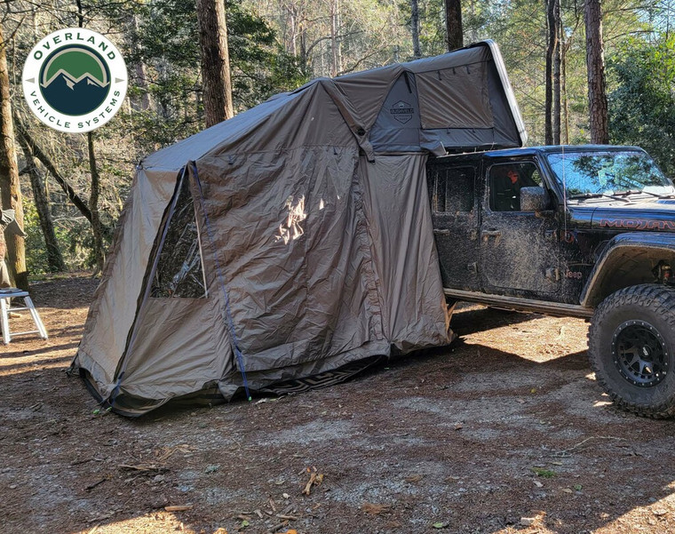 Waterproof Green Polyester Tent Annex | For Overland Vehicle System Bushveld | Easy Installation