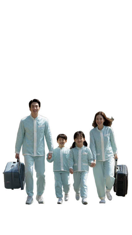 Korean Family Cosplay Vinyl Car Decal Sticker – Waterproof & UV-Resistant 8"