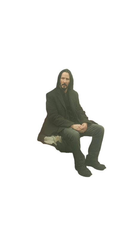 Keanu Reeves Metro Vinyl Car Decal Sticker – Waterproof & UV-Resistant 8"