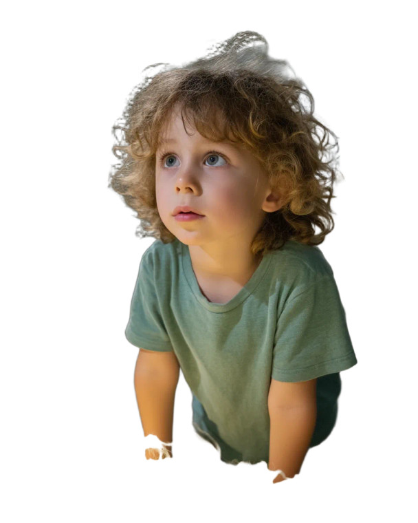 Curious Child At Exhibit Vinyl Car Decal Sticker – Waterproof & UV-Resistant 8"