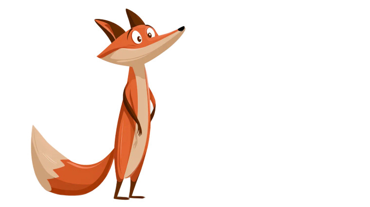 Happy Cartoon Fox Vinyl Car Decal Sticker – Waterproof & UV-Resistant 8"