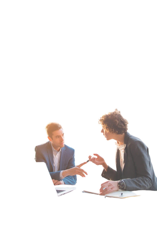 Business Meeting Discussion V2 Vinyl Car Decal Sticker – Waterproof & UV-Resistant 8"