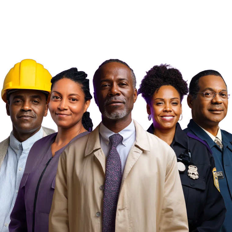 Diverse Professionals Portrait Vinyl Car Decal Sticker – Waterproof & UV-Resistant 8"