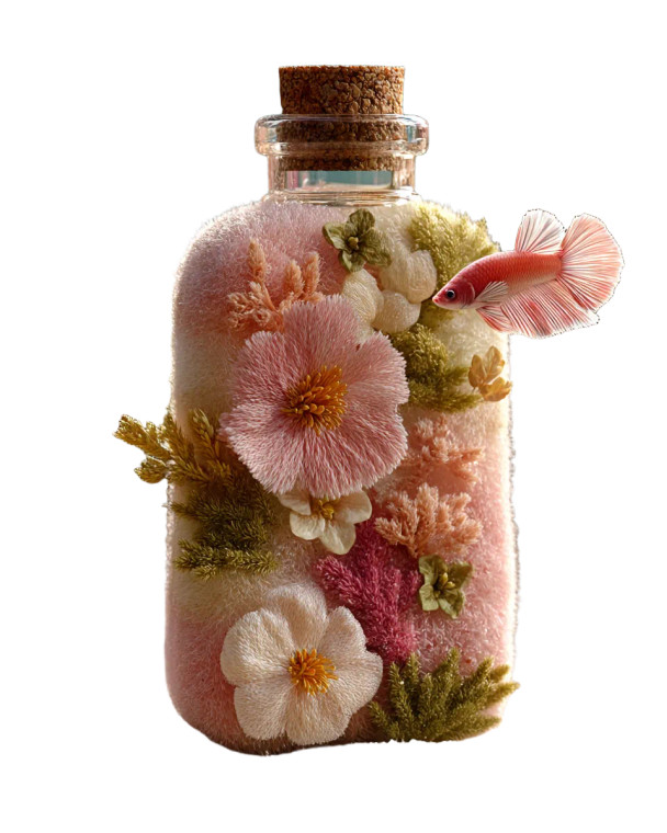 Pink Plush Wine Vinyl Car Decal Sticker – Waterproof & UV-Resistant 8"