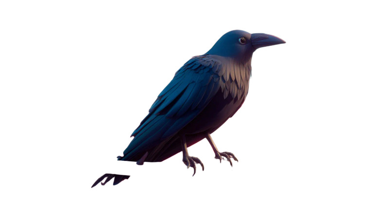 Pixar-Style Crow Vinyl Car Decal Sticker – Waterproof & UV-Resistant 8"