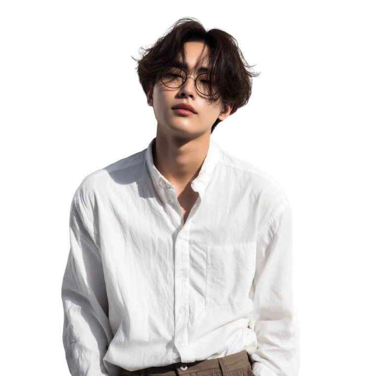 Korean Idol Hair Vinyl Car Decal Sticker – Waterproof & UV-Resistant 8"