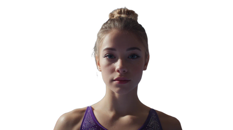 Gymnast In Performance Vinyl Car Decal Sticker – Waterproof & UV-Resistant 8"
