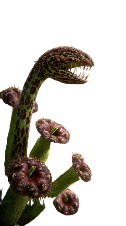 Leopard-Skin Carnivorous Plant Vinyl Car Decal Sticker – Waterproof & UV-Resistant 8"