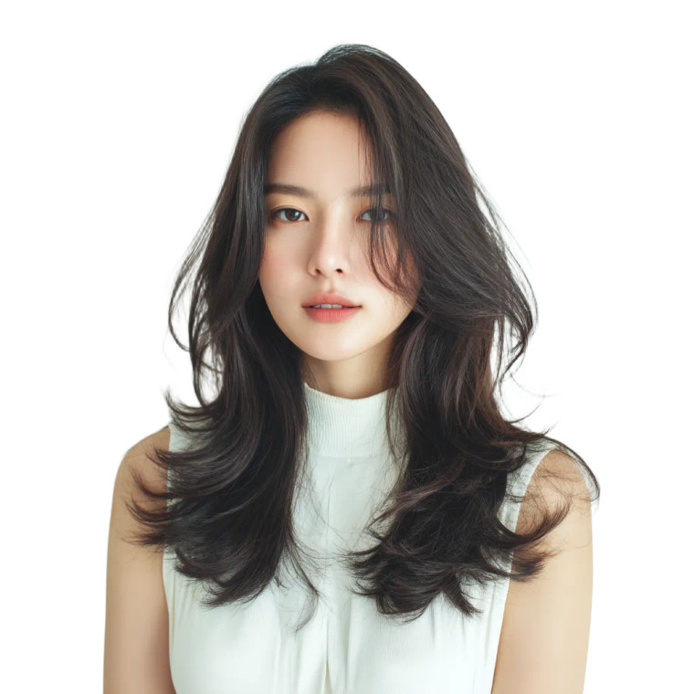 Korean Woman Portrait V30 Vinyl Car Decal Sticker – Waterproof & UV-Resistant 8"