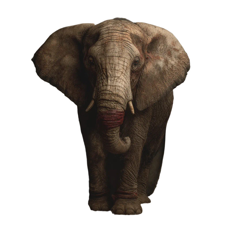 Circus Elephant Vinyl Car Decal Sticker – Waterproof & UV-Resistant 8"